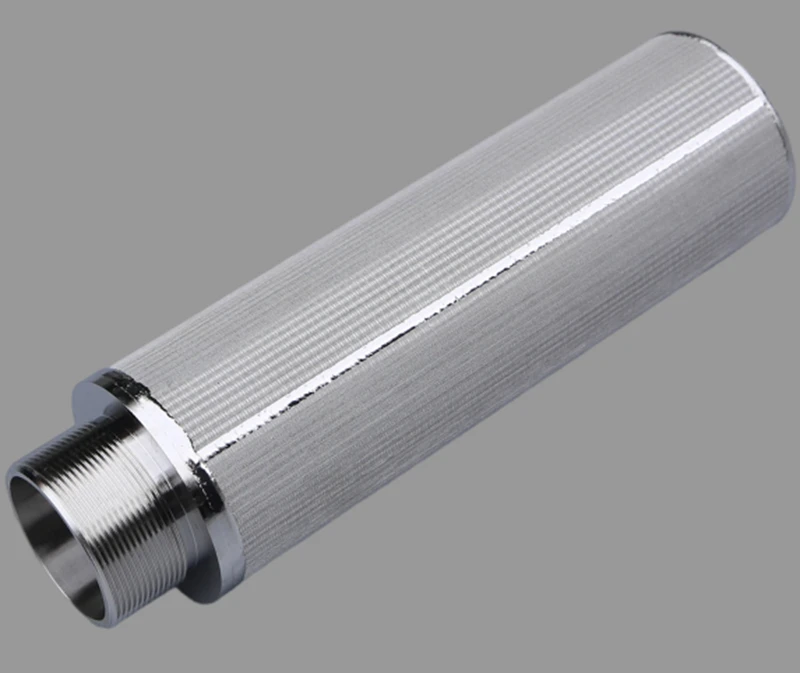 Sintered metal mesh filter cartridges