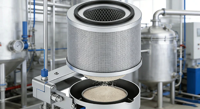 Sintered metal mesh filter cartridge Operating Principle